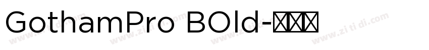 GothamPro BOld字体转换